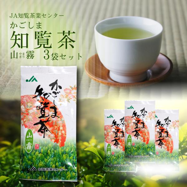 JA知覧茶業センター かごしま知覧茶　山霧　100g　3袋セット 知覧茶 かごしま 鹿児島 お茶 緑茶 煎茶 山霧 茶葉 日本茶 国産 高級 ギフト プレゼント 南九州