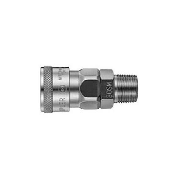 日東工器　ハイカプラ ソケット (メネジ取付用) 鋼鉄　40SM