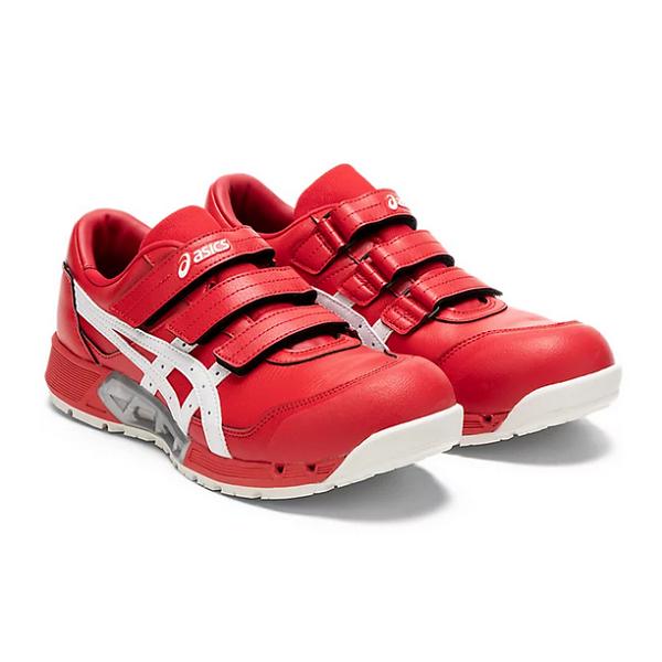 ASICS SOA 安全靴 ホワイト/レッド yamazaki-kinzoku_cp307100