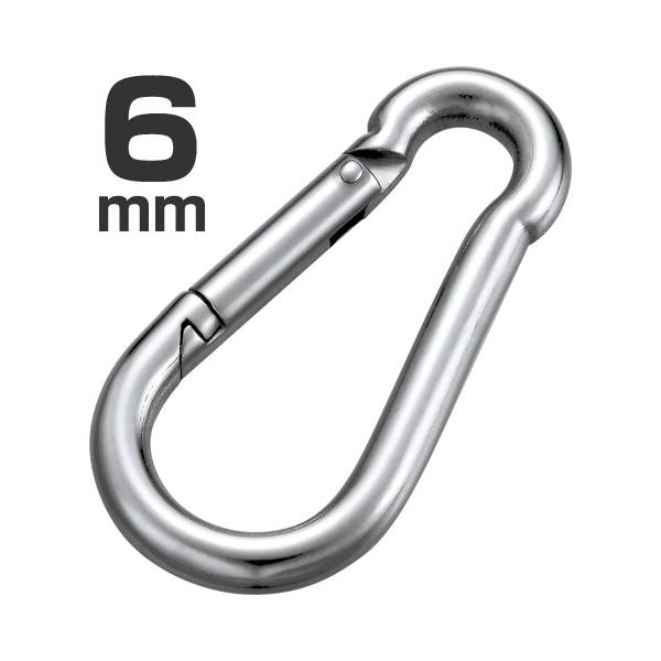 ステンレス製　AKフック　カラビナ　6mm