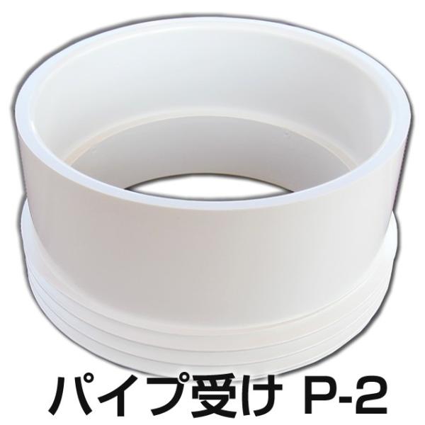 イケダ式 パイプ受け P-2 （塩ビ スカッパー） 【イケダ商会