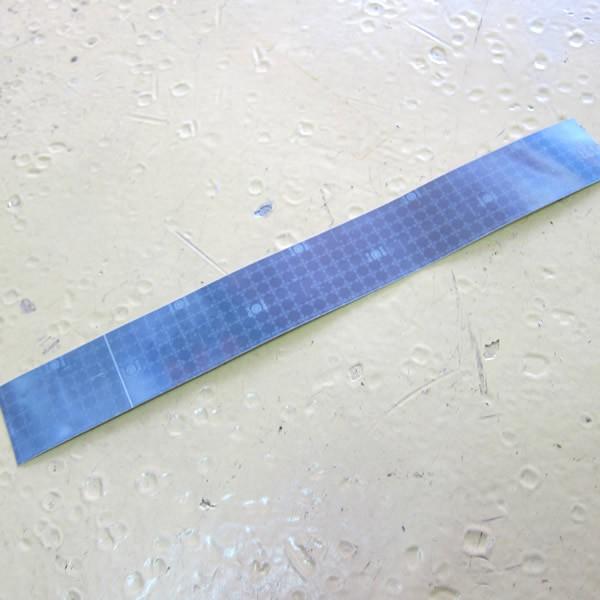 救命浮環用再帰反射材　補修部品です。サイズ：50mmx400mm（小型船舶用救命浮環サイズ）