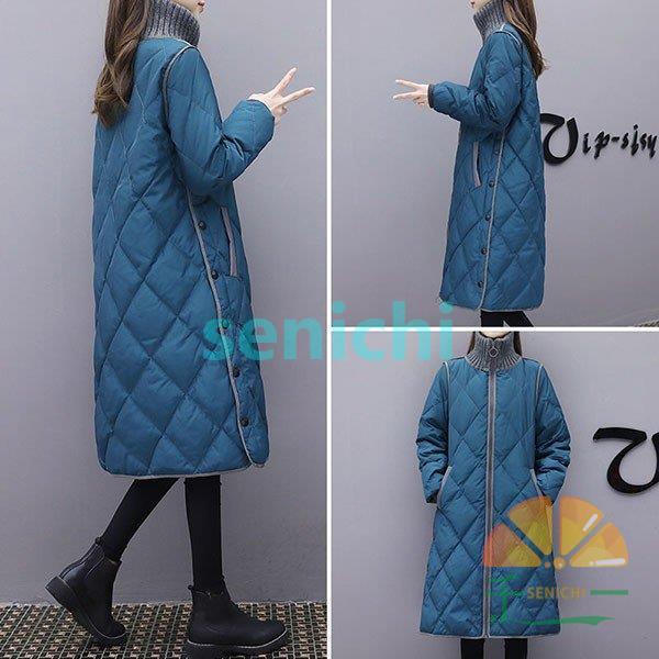 中綿ダウンコート レディース 40代 ロング丈 軽い 冬服 厚手 アウター