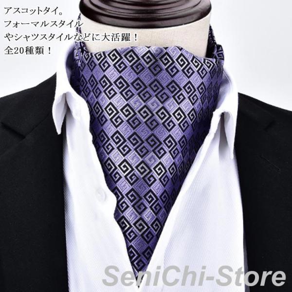 お洒落 新生活  アスコットタイ 結婚式 二次会 ビジネス 通勤 紳士 就職活動 スカーフ メンズ パーティ 敬老の日  アスコットス
