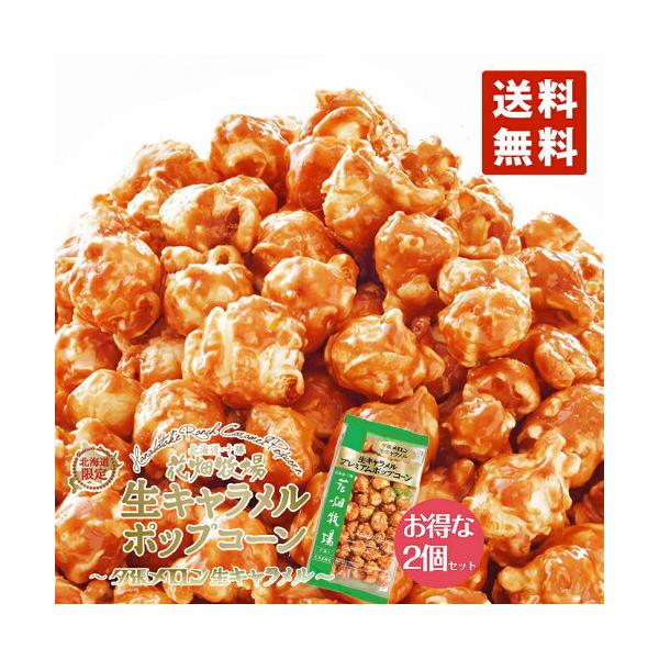 花畑牧場 プレミアムポップコーン 夕張メロン生キャラメル 90g【2個