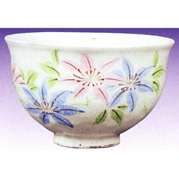 中村与平 平茶碗 粉引 紫陽花 茶碗 抹茶碗 茶道具 新品 未使用 です