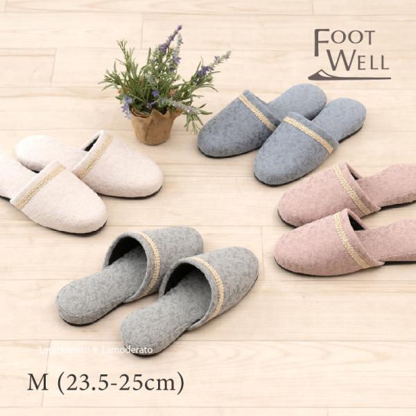 適応サイズ：（Mサイズ）約23.5〜25cm素材：（甲表・甲裏・中板）ポリエステル　（ブレード）ポリエステル　（底材）PVC中国製※お洗濯はできません。立体的な表情を持つウォーム感と上品なくすみカラーが、足元に優しい温もりを与えてくれます。...