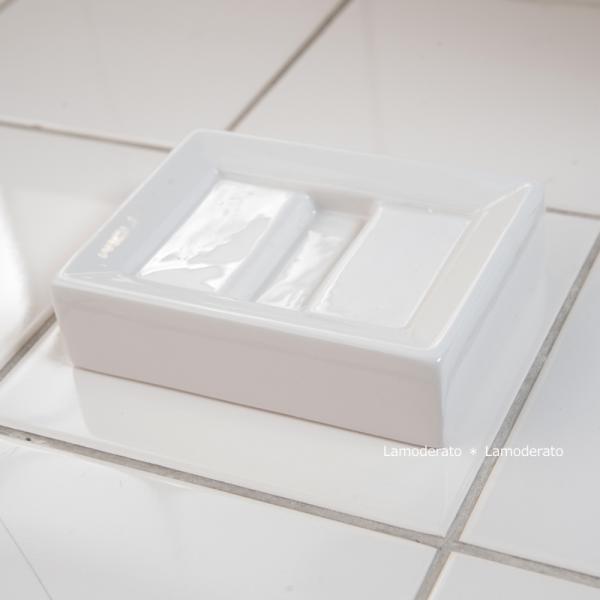 【商品詳細】サイズ：約幅12×奥行9×高さ3.2cm素材：陶器カラー：ホワイト原産国：台湾