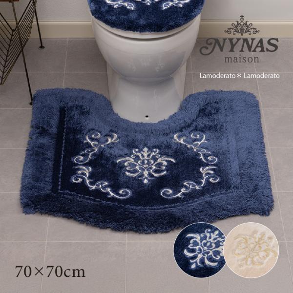 サイズ：約70×70cm（アームから手前約50cm）素材：アクリル100％（吸水素材）、ラインストーン付き裏面：滑りにくい加工カラー：ロイヤルベージュ・ロイヤルネイビーブルーインドネシア製上質に輝く装飾が、王室の高貴なロイヤル空間に誘う。そ...