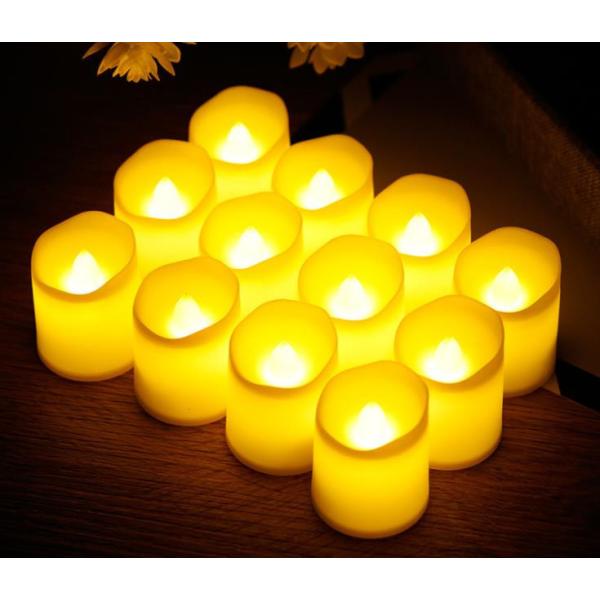 色：米色&lt;BR&gt;サイズ：大サイズ直径3.6cm　高さ4cm&lt;BR&gt;重量：10ｇ（1 個）&lt;BR&gt;材質：プラスチック樹脂、LED&lt;BR&gt;用途： 誕生日 パーティー 飾り 結婚式用LEDキャンドル...