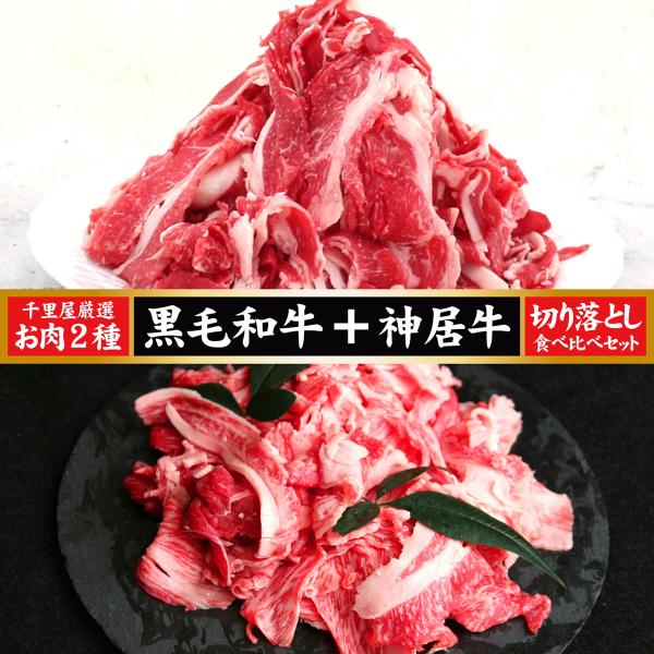 送料無料 お中元 肉 お肉 牛肉 和牛 国産牛 牛丼 カレー 小分け パック ギフト お取り寄せ 通販 黒毛和牛 神居牛 切り落とし 食べ比べ セット 200g×4 合計800g