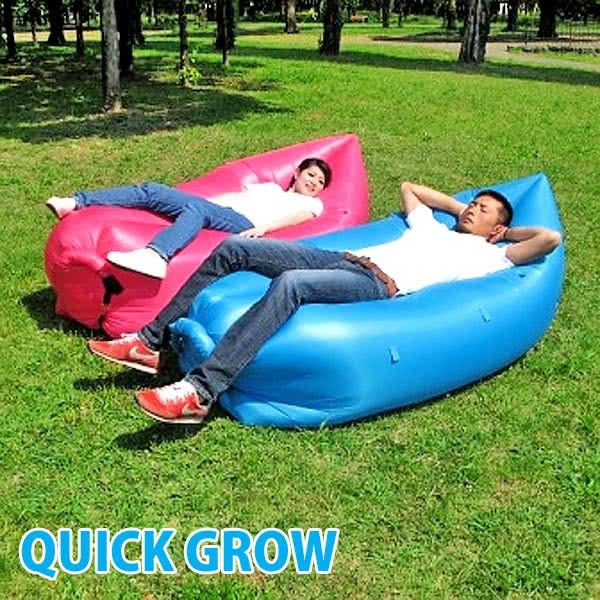 QUICK GROW クイックグロー 空気で膨らむエアーソファー アウトドア 