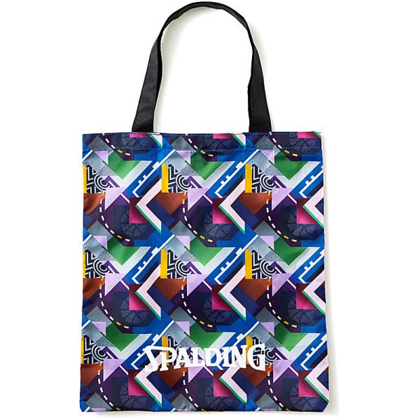 [Release date: July 26, 2024]パッカブルトートバッグ ジオメトリック 幾何学柄。カラフルな幾何学柄で目立つトートバッグで、個性をアピール。デザインにはバスケットコートをイメージした幾何学柄を採用。小さく折りたたみ...