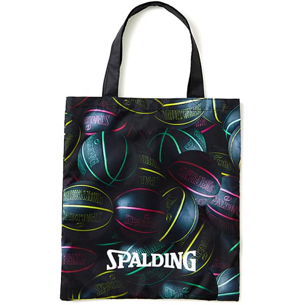 [Release date: July 26, 2024]パッカブルトートバッグ ストリートファントム バスケボール柄。バスケ用のファントムデザイン。SPALDINGのボール、ストリートファントムが散りばめられています。小さく折りたたみ持ち...