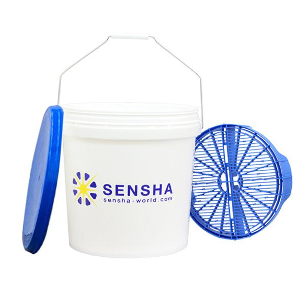 洗車の王国 SENSHAブランド オリジナルバケツ18L グリッドガード