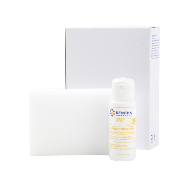 セット内容・ レザートリートメント 50ml・ ユーティリティースポンジ ハーフ 130mm×80mm×25mm・ 使用説明書レザーワックス 革用ワックス 革用クリーム 車  レザーシート 革シート クリーナー コーティング クリーナー 手...