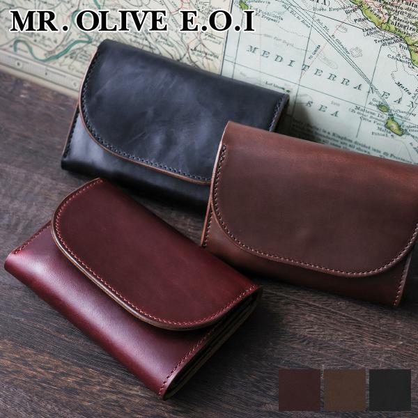 ミスターオリーブ 3年保証 MR.OLIVE E.O.I ミスターオリーブ イーオーアイ HORWEEN CHROMEXCEL LEATHER ホーウィン クロムエクセルレザー COMPACT WALLET ME115H