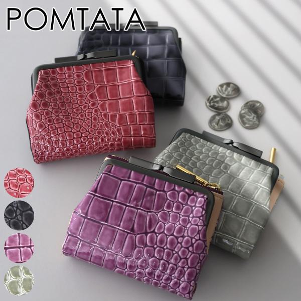 ポンタタ 3年保証付 POMTATA ポンタタ CORO L ジップ がま口ショートウォレット P2536