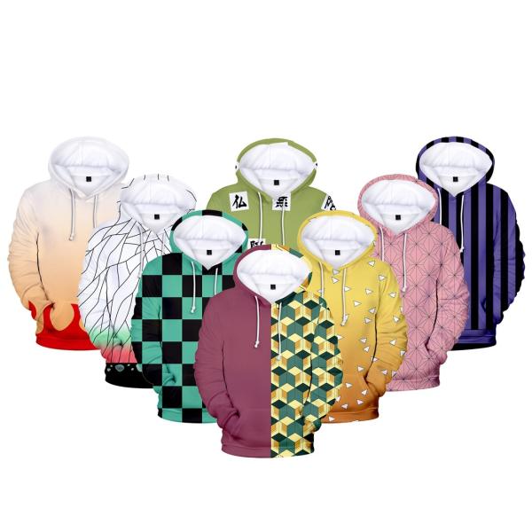 鬼滅の刃炭治郎義勇善逸禰豆子しのぶ小芭内行冥杏寿郎コスプレ衣装大人用子供用スウェットパーカー春秋cosplay ハロウィン仮装 代購幫