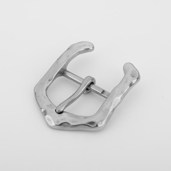 Senwa ステンレス製 ベルトバックル 切削模様 巾40mm ストーンウォッシュ仕上げ ハンドメイド レザークラフト ベルト金具 交換用