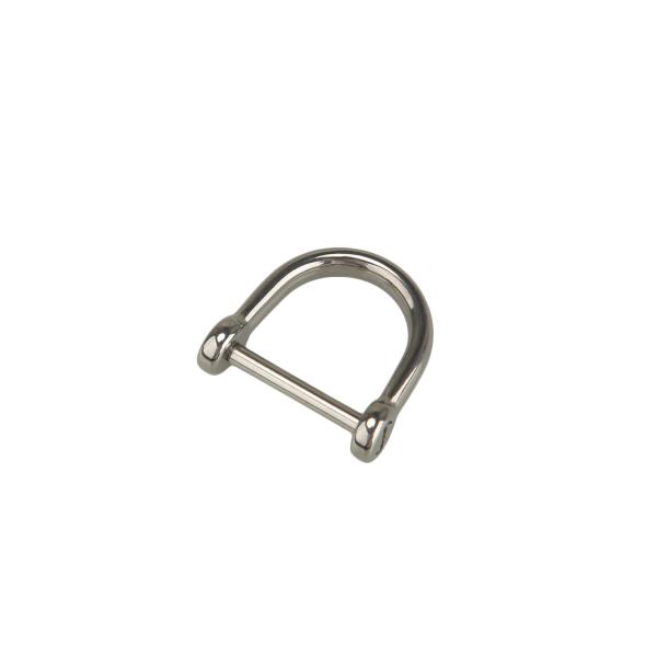 ステレンス製 沈み シャックル 12mm キーホルダー  金具  Dリング