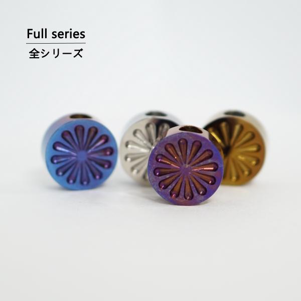 SENWA チタン製 ストラップビーズ 丸いペンダント 大穴 トップ　ハンドメイド素材 金属アレルギー対応