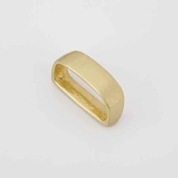 senwa 真鍮生地 ベルトバックル ループ ハンドメイド 定環 ブラス 巾30mm Dリング