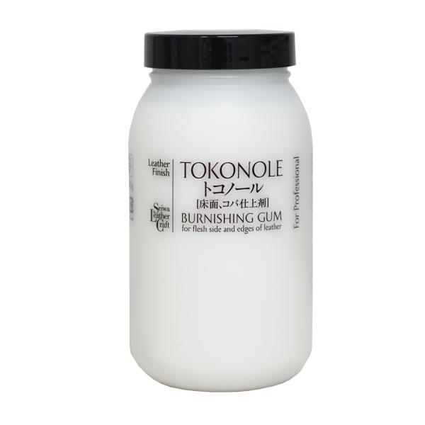 SEIWA トコノール 無色 500g レザークラフト用 仕上・保護剤(ボトル) ヘラ付き
