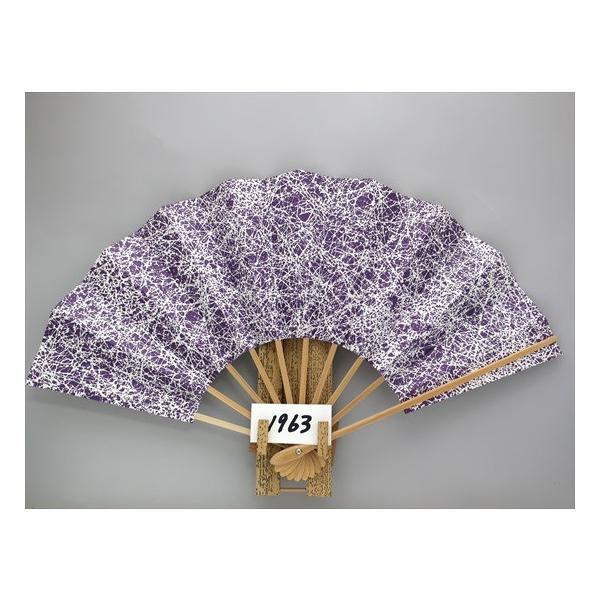 舞扇子を製造直売価格で販売舞扇子大特価品a１９６３ 紫揉み地白骨箱なしサイズ変更 骨色変更可能 代購幫