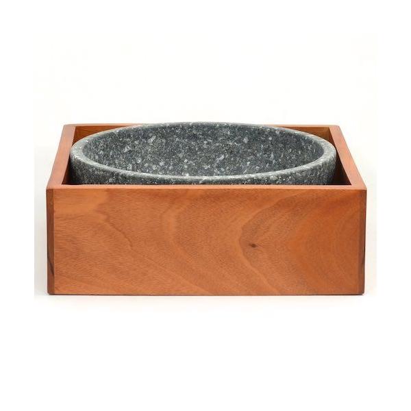 天然石焼ビビンバ器　木台付３個セット(バラ売可)　約直径18×7,5 新品未使用 石焼ビビンバ木台のおすすめ人気商品一覧 通販 - Yahoo!ショッピング