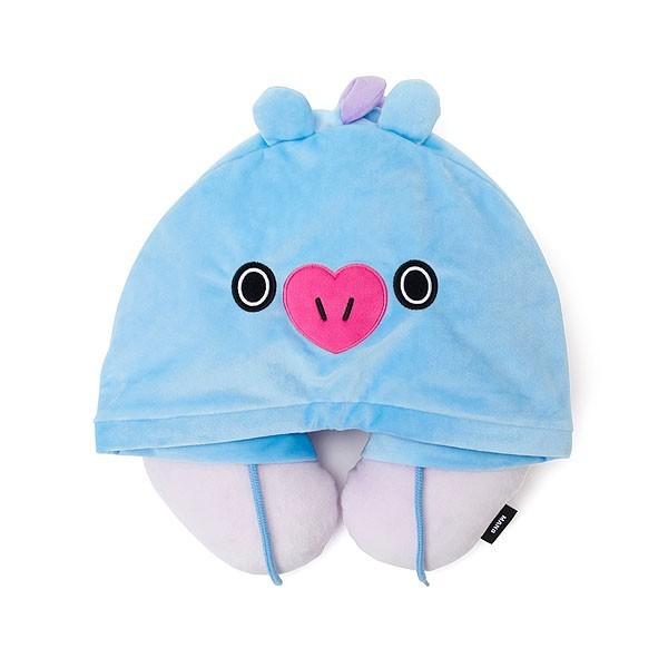 BT21公式グッズ＝ バンタン BTS フード付きネックピロー(携帯用ネック