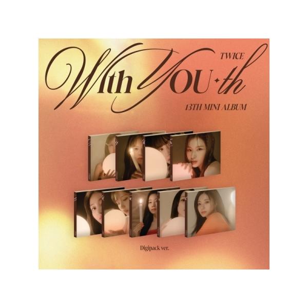 K-POP・アジア TWICE With YOU-th Digipack CD TWICE / With YOU-th(DIGIPACK VER.)(9種から1種ランダム発送)｜韓国
