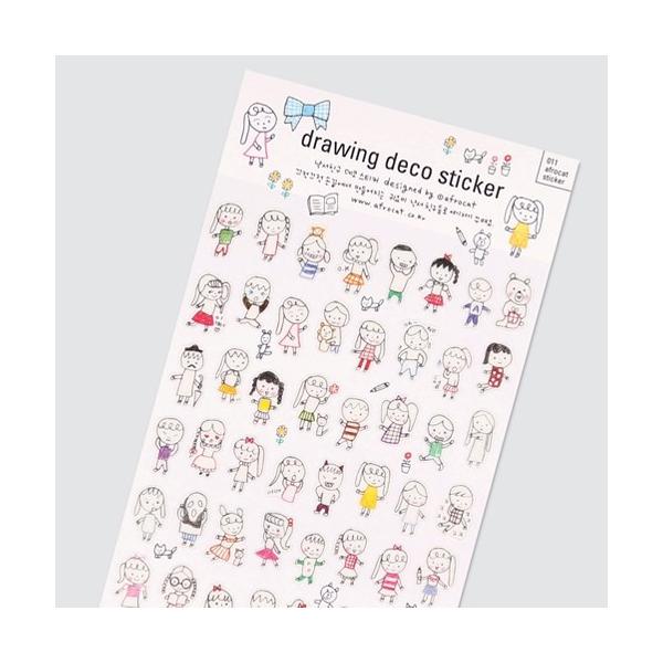 ؍G afrocat sticker 011 drawing deco sticker(2Zbg)bV[b؍[b킢b؍ yYb