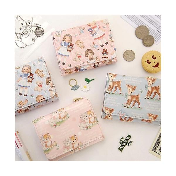 日本代購 Japanchill 日本代購轉運空運船運全球配送 韓国雑貨 Paper Doll Mate 乙女なアナタの小さなお財布mini Wallet Ver 2 韓国文房具 可愛い かわいい 韓国お土産