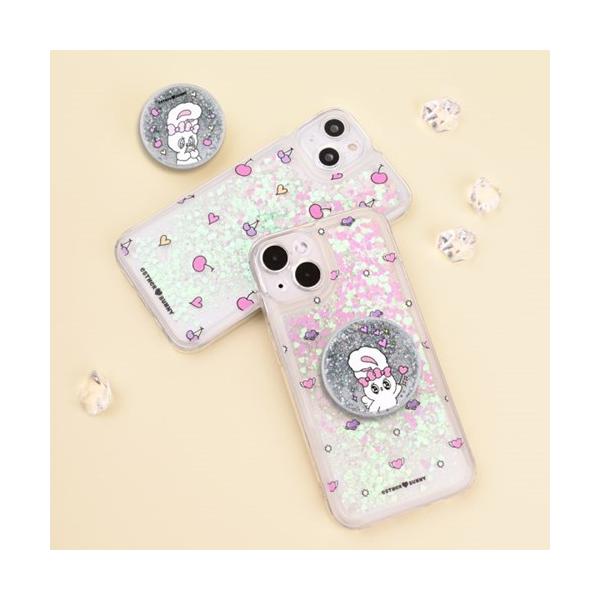 韓国雑貨 =ESTHER LOVES YOU= ラメが流れる キラキラジェリースマホ  