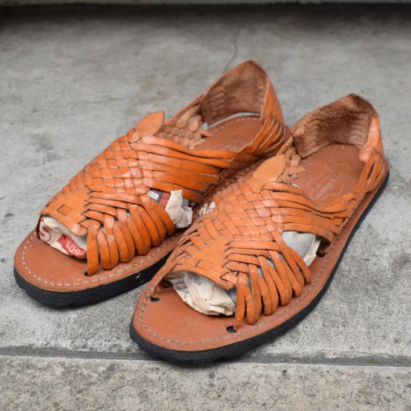 ワラチサンダル　ダークブラウン HUARACHE ワラチ レザーメッシュ コンフォートサンダル ダーク