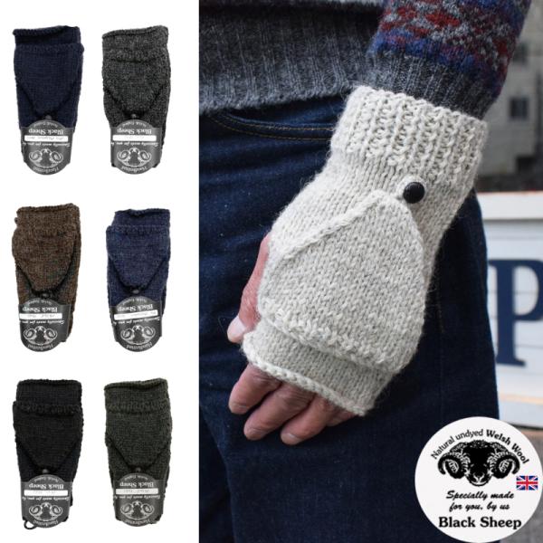 BLACK SHEEP(ubNV[v) yMADE IN ENGLANDzFINGERLESS MITTEN GLOVES(CMX tBK[X~gO[u)
