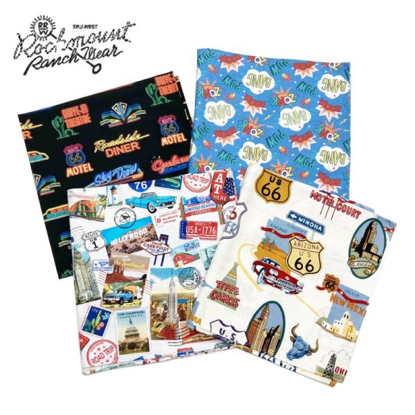 ROCKMOUNT(bN}Eg)yMADE IN U.S.Az AMERICAN PRINT BANDANA(AJ vg o_i)