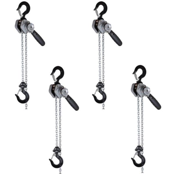 【送料無料】HELIX レバーホイスト 0.25t 1.5m レバー式ブロック 250kg 【4個セット】