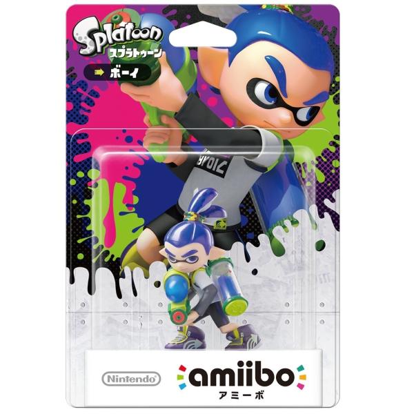amiibo アミーボ  ボーイ（スプラトゥーンシリーズ）・Nintendo Switchソフト『Splatoon2（スプラトゥーン2）』のゲーム内でもらえる特別な「ギア」は、ボーイ【パープル】と同じです。・Wii Uソフト『Splatoo...