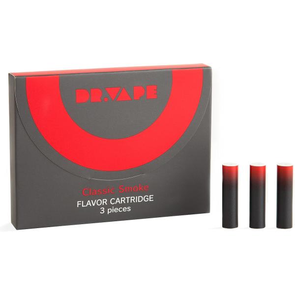 DR.VAPE フレーバーカートリッジ(クラシックスモーク) ベイプ タールなし ニコチンゼロ 電子たばこ 約500回吸引可能 3本入り