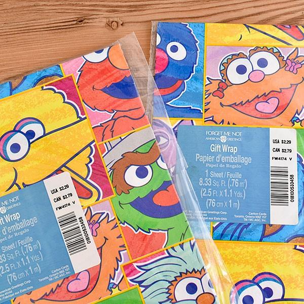 セサミストリート グッズ ラッピングペーパー 直輸入 アウトレットセール デッドストック Us Ds 5904z Sesamax 通販 Yahoo ショッピング