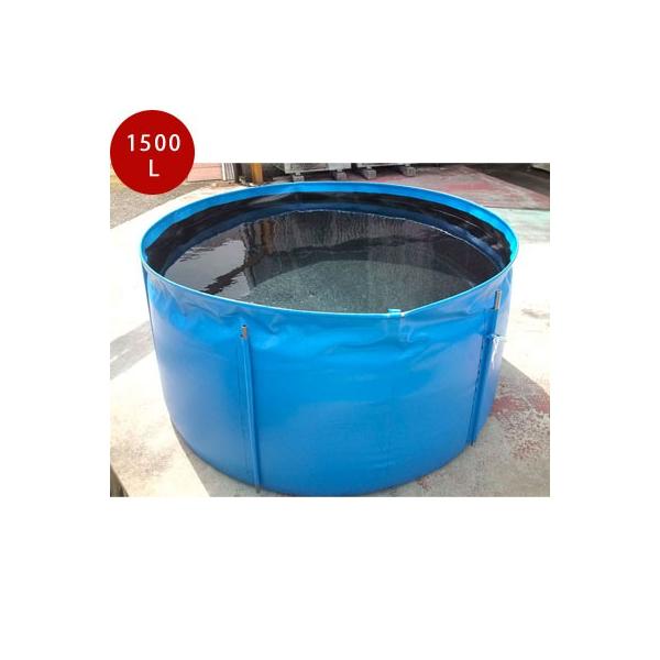 タンク　蛇口付　ブルー　約１６０Ｌ　雨水　樹脂製　貯水　リユース品 Amazon.co.jp: 水タンク 青い水貯蔵容器、蛇口付き