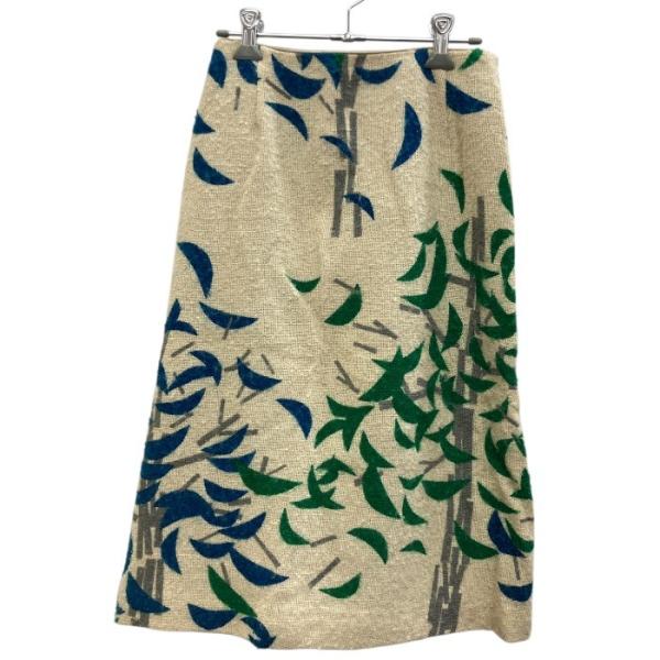 mina perhonen/ミナペルホネン/スカート/ベージュ×ブルー×グリーン