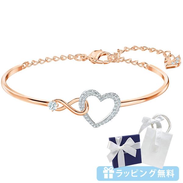スワロフスキー SWAROVSKI インフィニティハートバングルブレスレット