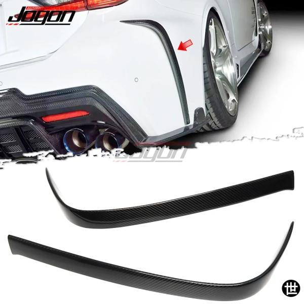 レクサス RC F RCF USC10 ART 2014-2018 リアバンパーリップスポイラー サイドエアベントアウトレットカバー カーボン 外装カーアクセサ