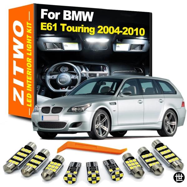 ZITWO 22個 CANバス 車内灯 LED電球キット BMW 5シリーズ E61 ツーリング 525 528 530 2004-2010 ナンバー灯アクセサ