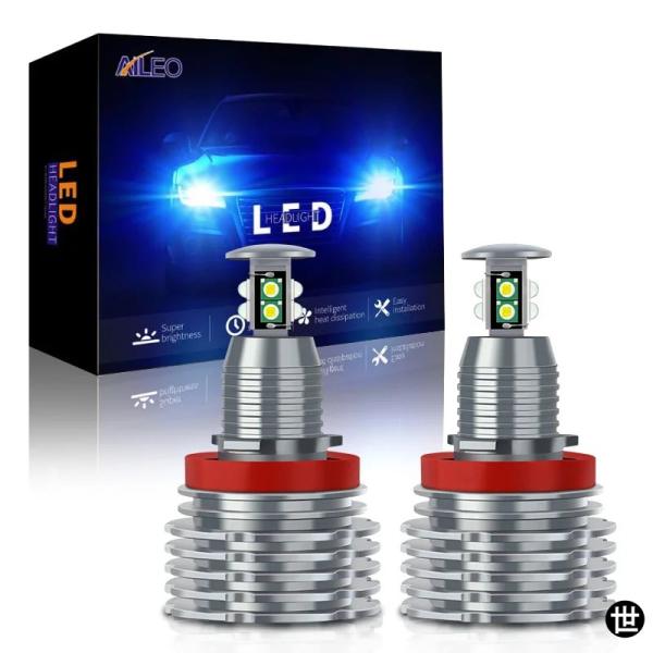 AILEO H8 LED H11 H9 エンジェルアイズ ハローリング ライトバルブ HID キセノン 6000K BMW E92 E60 E61 E63 X5