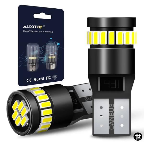 2個入り CANBUS T10 W5W LEDバルブ 赤白LEDライト ルノー ダスター メガーヌ 2 3 ローガン シエラ 車内パーキングシグナルランプ
