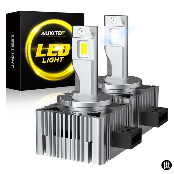 AUXITO 2個入り D1S HID LED CANBUS D4S D2S D3S LEDライトバルブ 6000K ホワイト ヘッドランプ ヘッドライト BM